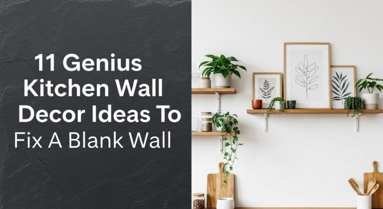 11 Genius Kitchen Wall Decor Ideas To Fix A Blank Wall