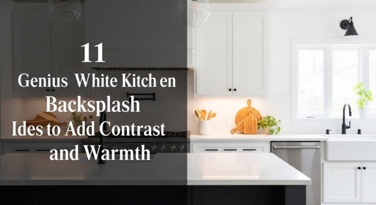 11 Genius White Kitchen Backsplash Ideas to Add Contrast and Warmth