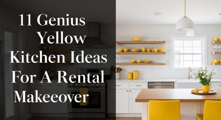11 Genius Yellow Kitchen Ideas For A Rental Makeover