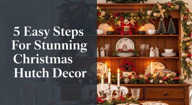 5 Easy Steps For Stunning Christmas Hutch Decor [year]
