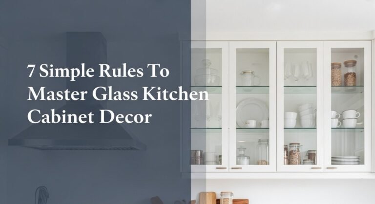 7 Simple Rules To Master Glass Kitchen Cabinet Decor