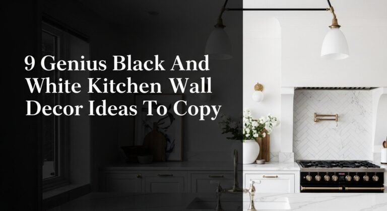 9 Genius Black And White Kitchen Wall Decor Ideas To Copy