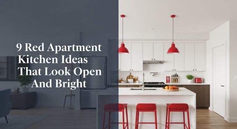 9 Red Apartment Kitchen Ideas That Look Open And Bright