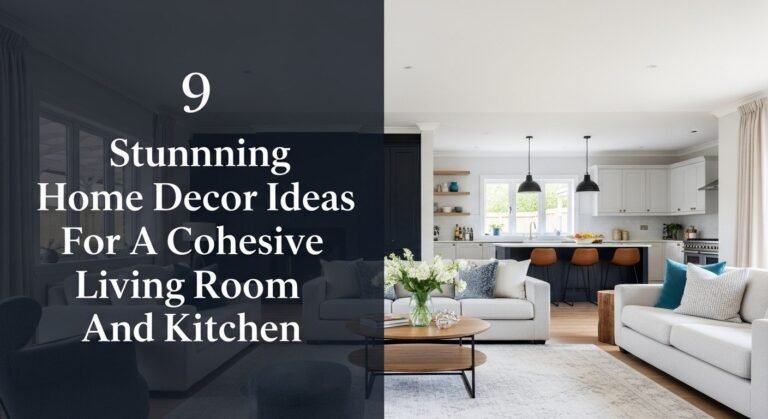 9 Stunning Home Decor Ideas For A Cohesive Living Room And Kitchen