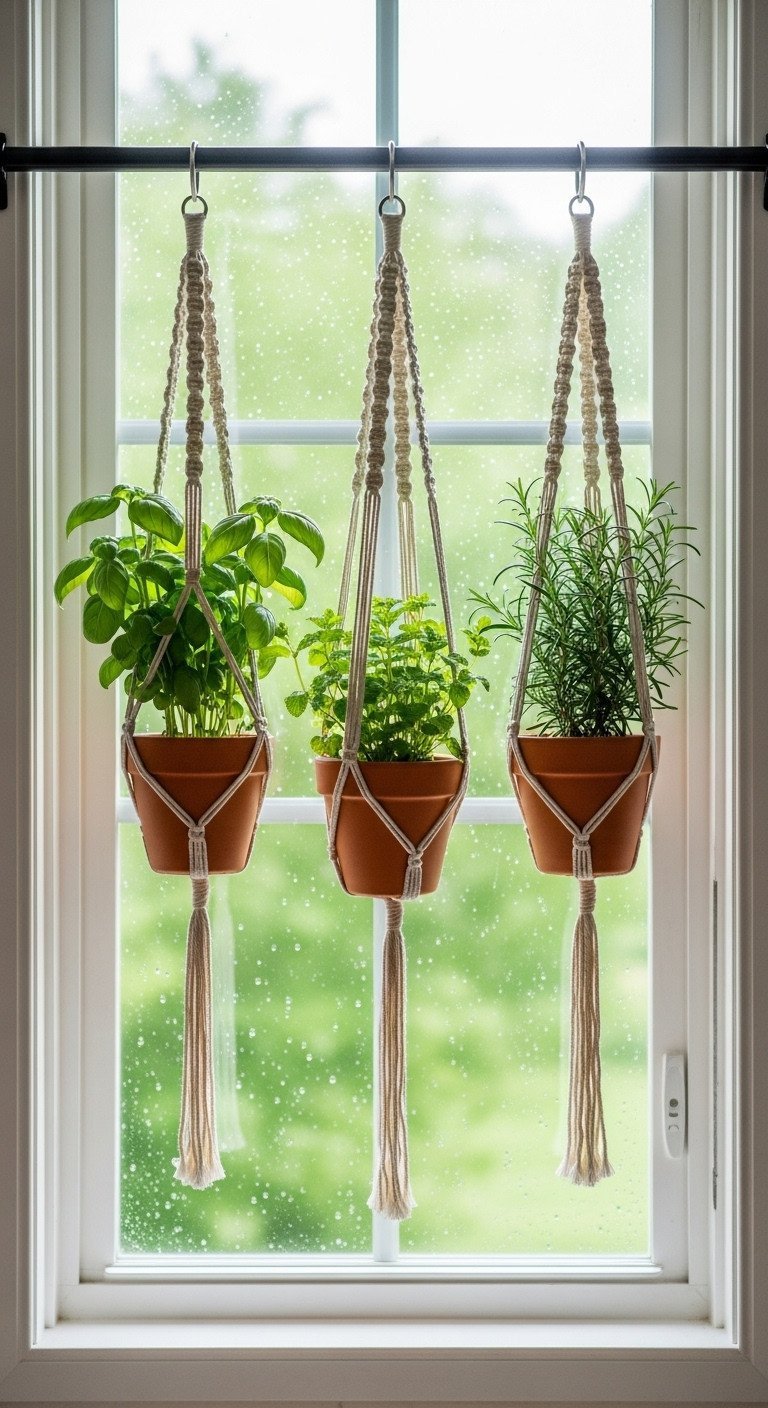 11 Genius Kitchen Wall Decor Ideas That Are Completely Damage Free 5 A modern kitchen gallery wall with wood and black framed art prints hung above a white tulip table dining nook.