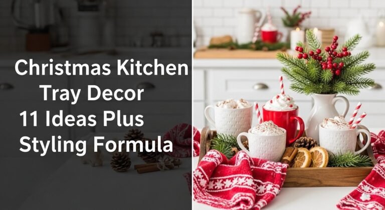 Christmas Kitchen Tray Decor 11 Ideas Plus Styling Formula [year]