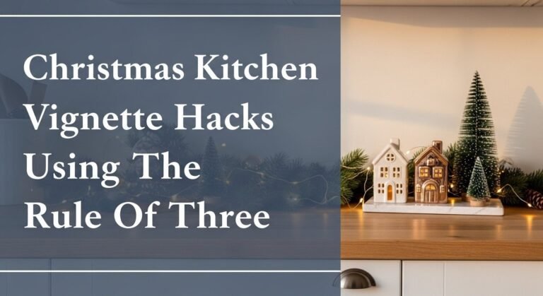 Christmas Kitchen Vignette Hacks Using The Rule Of Three