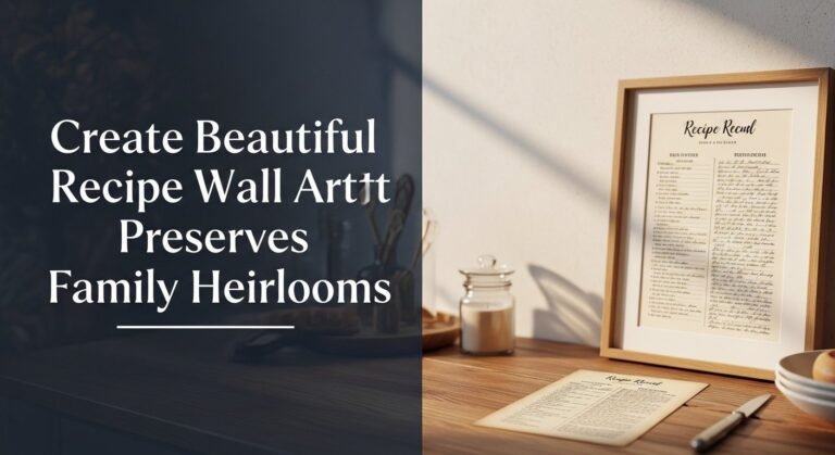 Create Beautiful Recipe Wall Art That Preserves Family Heirlooms