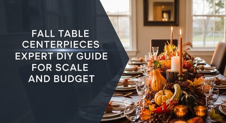 Fall Table Centerpieces Expert DIY Guide for Scale and Budget