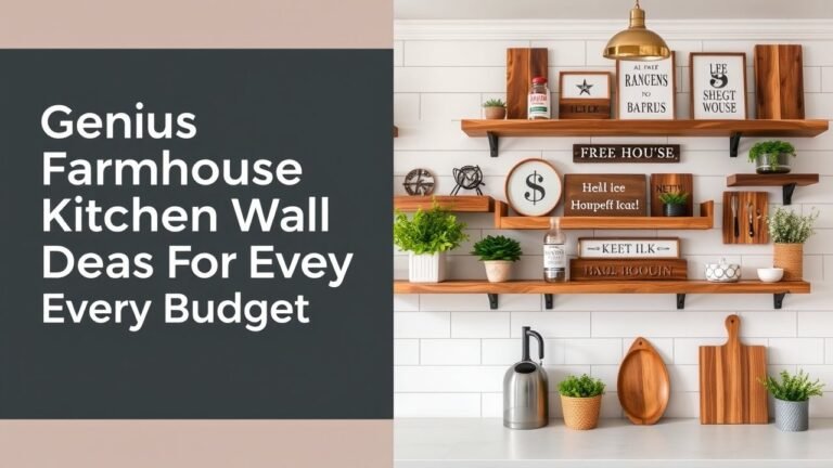 Genius Farmhouse Kitchen Wall Decor Ideas For Every Budget