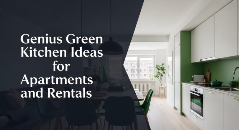 Genius Green Kitchen Ideas for Apartments and Rentals