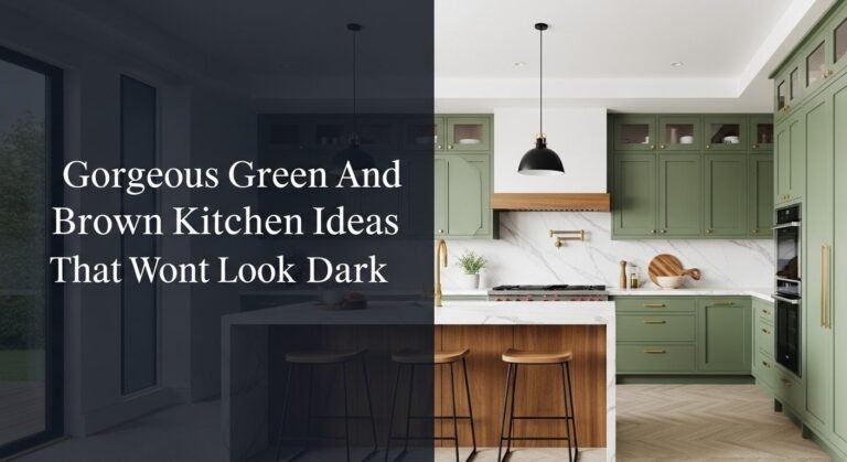 Gorgeous Green And Brown Kitchen Ideas That Wont Look Dark