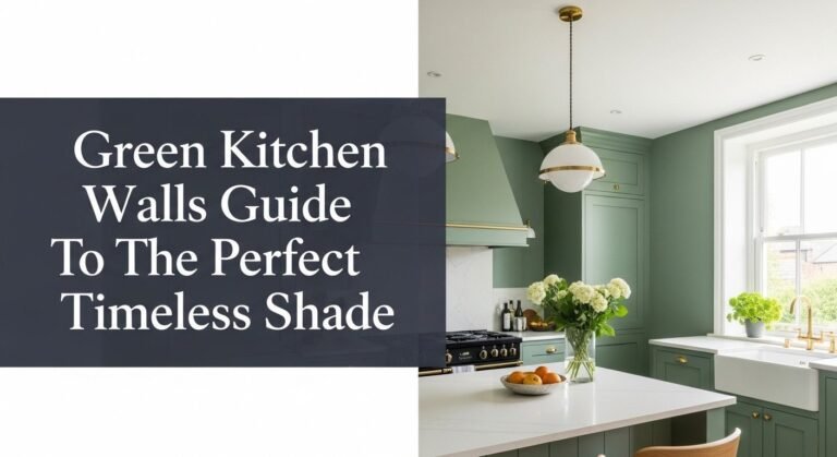 Green Kitchen Walls Guide To The Perfect Timeless Shade