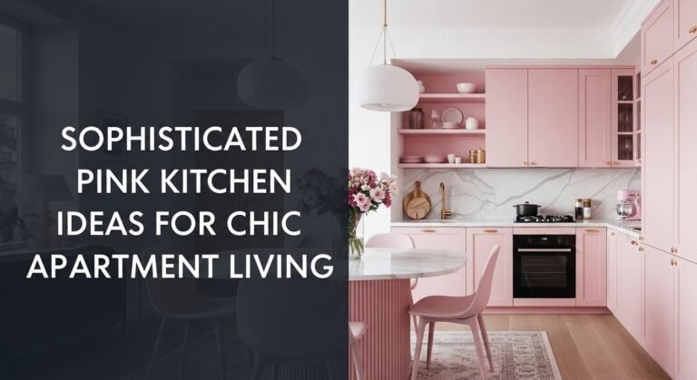 Sophisticated Pink Kitchen Ideas for Chic Apartment Living