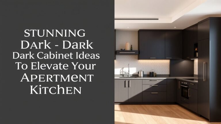 Stunning Dark Cabinet Ideas To Elevate Your Apartment Kitchen 4 Stunning Dark Cabinet Ideas To Elevate Your Apartment Kitchen