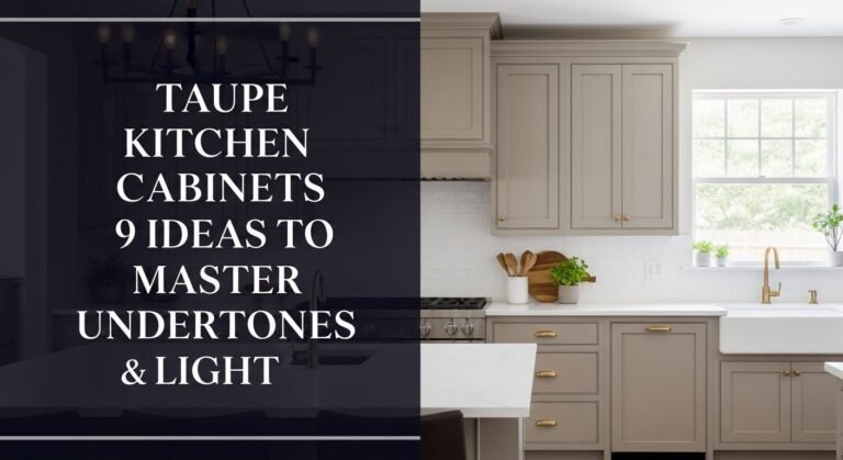 Taupe Kitchen Cabinets 9 Ideas to Master Undertones and Light [year]