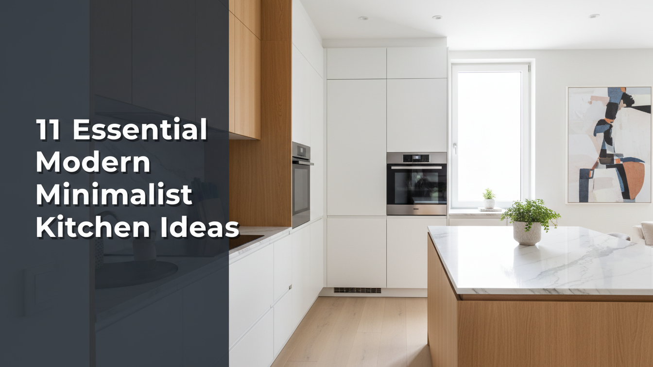 11 Essential Modern Minimalist Kitchen Ideas 2026
