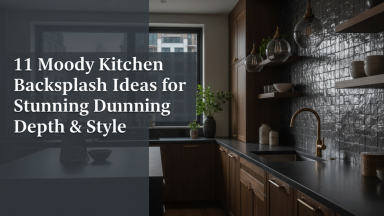11 Moody Kitchen Backsplash Ideas for Stunning Depth & Style