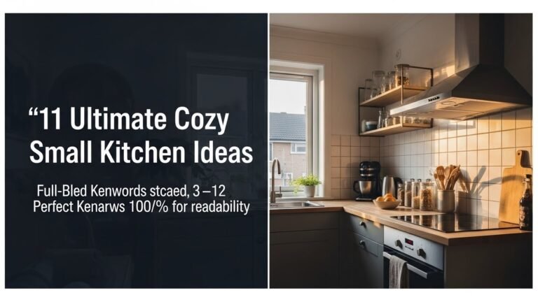 11 Ultimate Cozy Small Kitchen Ideas for [year]
