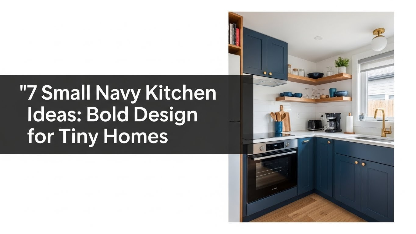 7 Small Navy Kitchen Ideas: Bold Design For Tiny Homes 2026