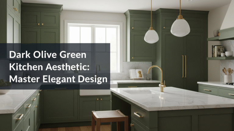 Dark Olive Green Kitchen Aesthetic: Master Elegant Design for [year]