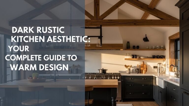 Dark Rustic Kitchen Aesthetic: Your Complete Guide To Warm Design 7 Dark Rustic Kitchen Aesthetic: Your Complete Guide to Warm Design