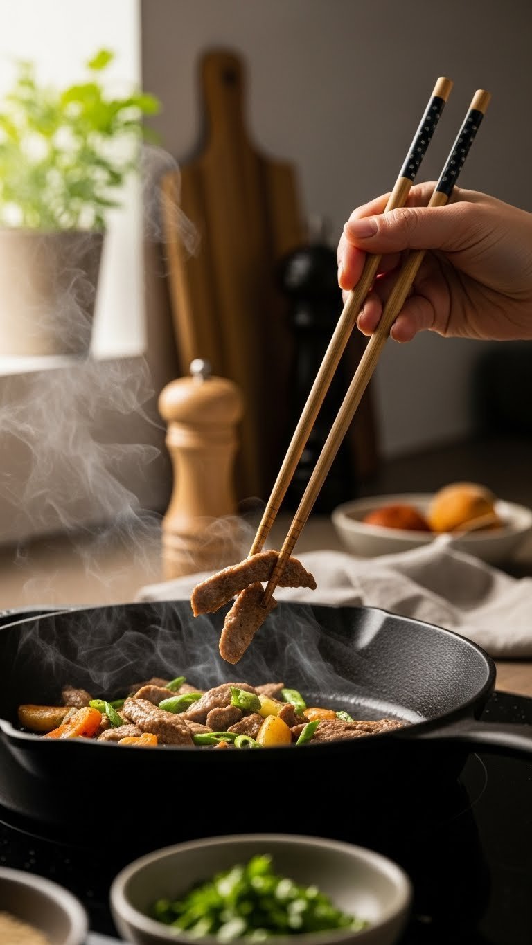 9 Smart Japanese Kitchen Gadgets For Home Cooks 6 Elegant Japanese cooking chopsticks stir-frying vegetables in wok