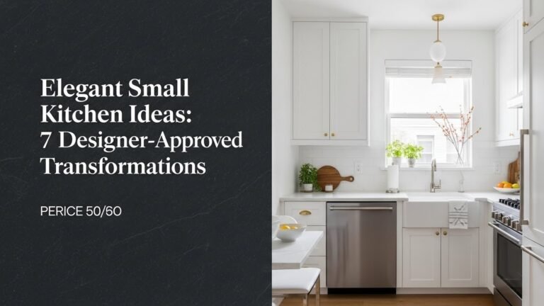 Elegant Small Kitchen Ideas: 7 Designer-Approved Transformations