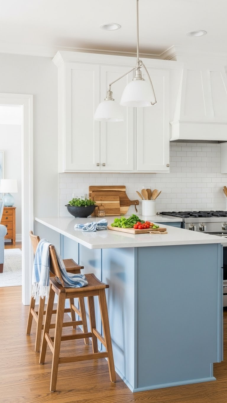 10X10 Kitchen Layouts: Proven Ideas For Small Spaces 9 Functional kitchen peninsula with bar stools, pendant lighting, and solid surface countertop for casual dining space.