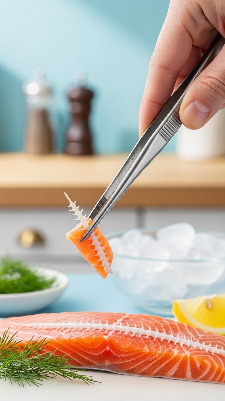 9 Smart Japanese Kitchen Gadgets For Home Cooks 10 Japanese fish bone tweezers removing pin bone from salmon fillet