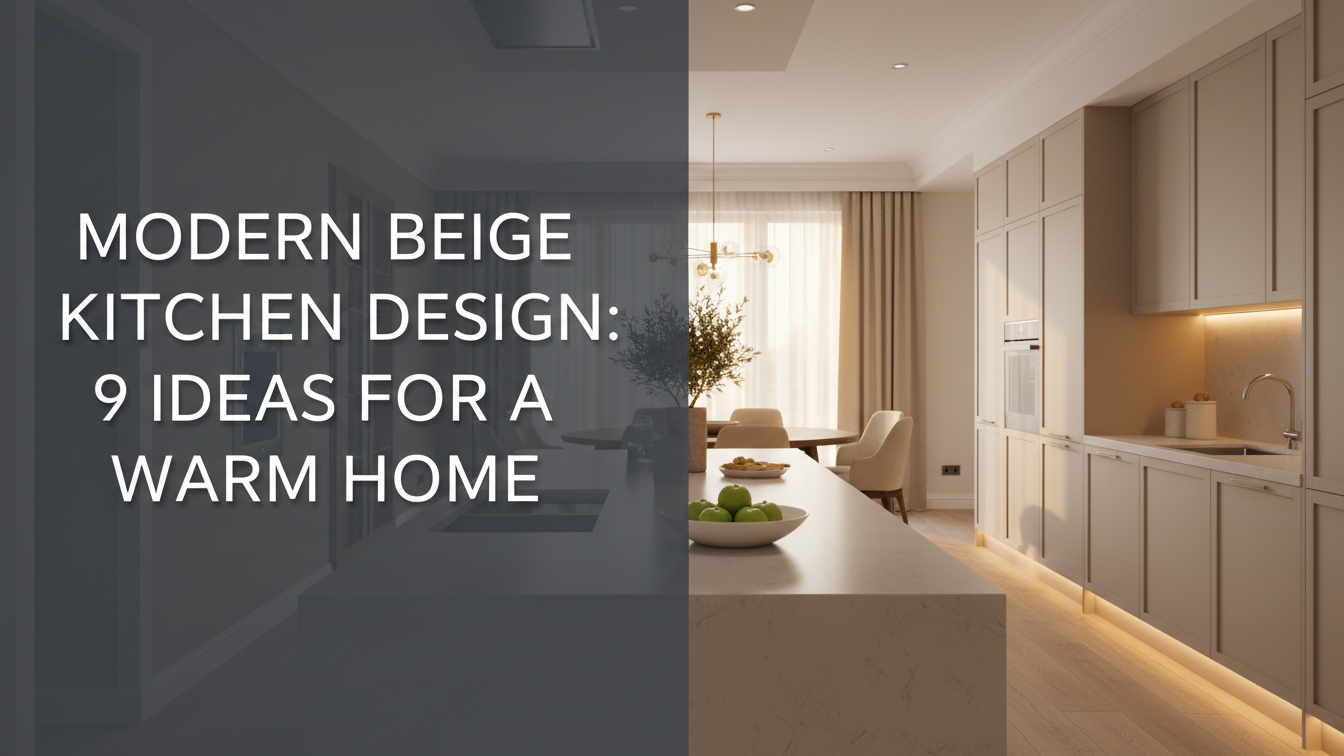 Modern Beige Kitchen Design: 9 Ideas For A Warm Home