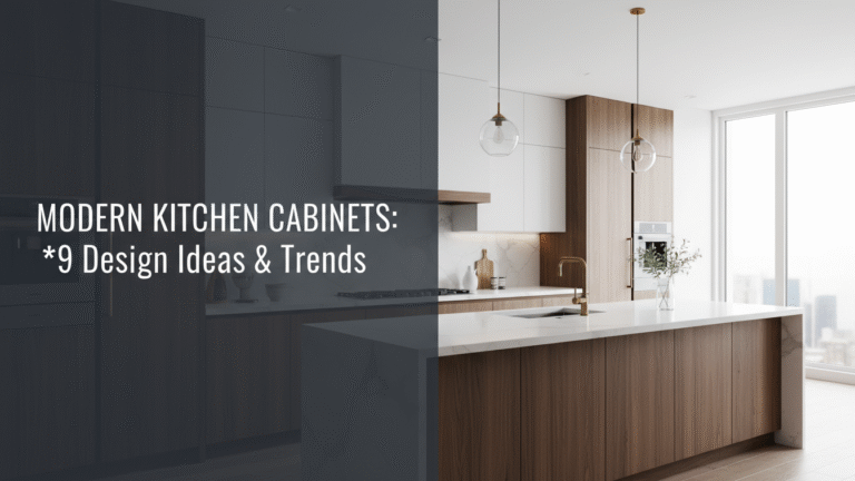 Modern Kitchen Cabinets: 9 Design Ideas & [year] Trends