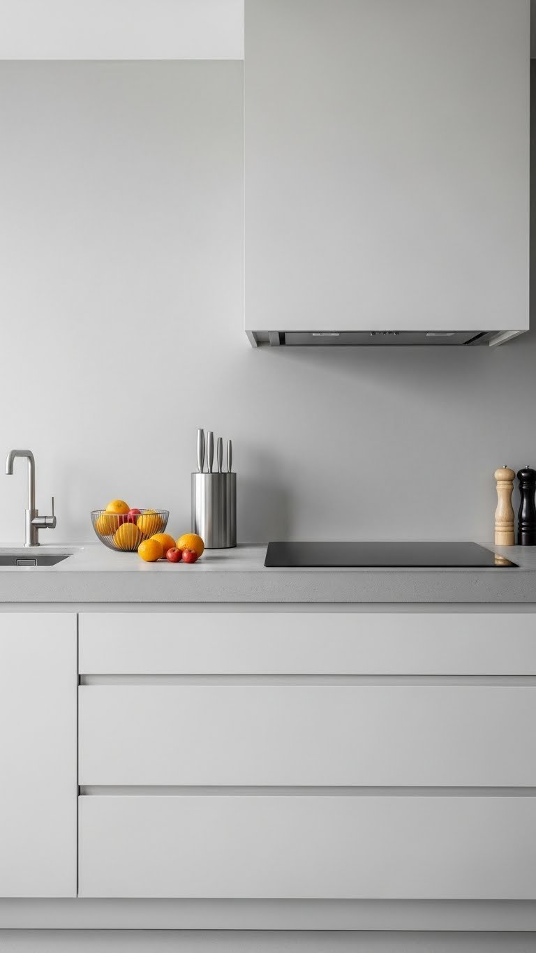 Small Kitchen Ideas Toca Boca: 7 Essential Designs For Creators 11 Modern minimalist prep station kitchen with induction hob, hidden sink, and polished concrete countertop