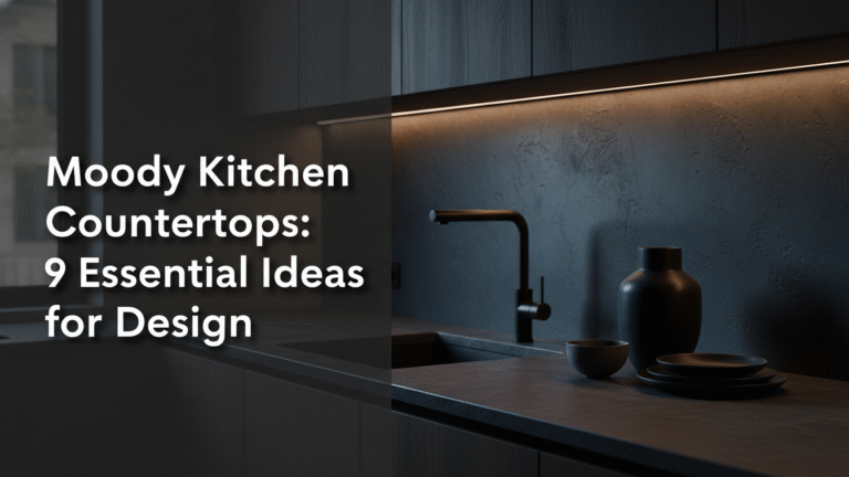 Moody Kitchen Countertops: 9 Essential Ideas for [year] Design