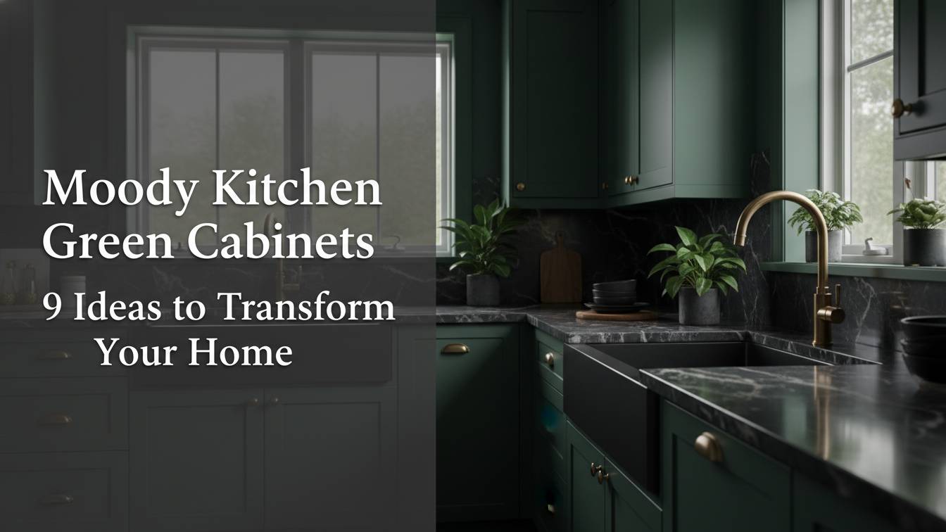 Moody Kitchen Green Cabinets 9 Ideas To Transform Your Home 2026