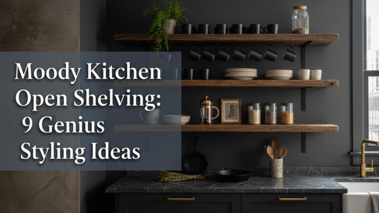 Moody Kitchen Open Shelving: 9 Genius Styling Ideas