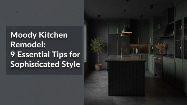 Moody Kitchen Remodel: 9 Essential Tips for Sophisticated Style [year]