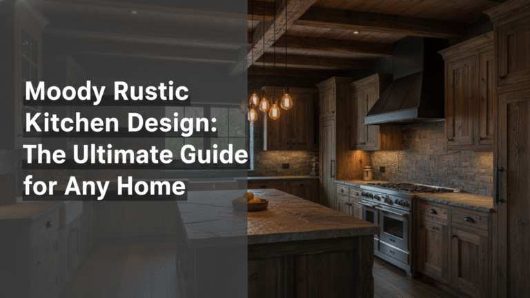 Moody Rustic Kitchen Design: The Ultimate Guide for Any Home