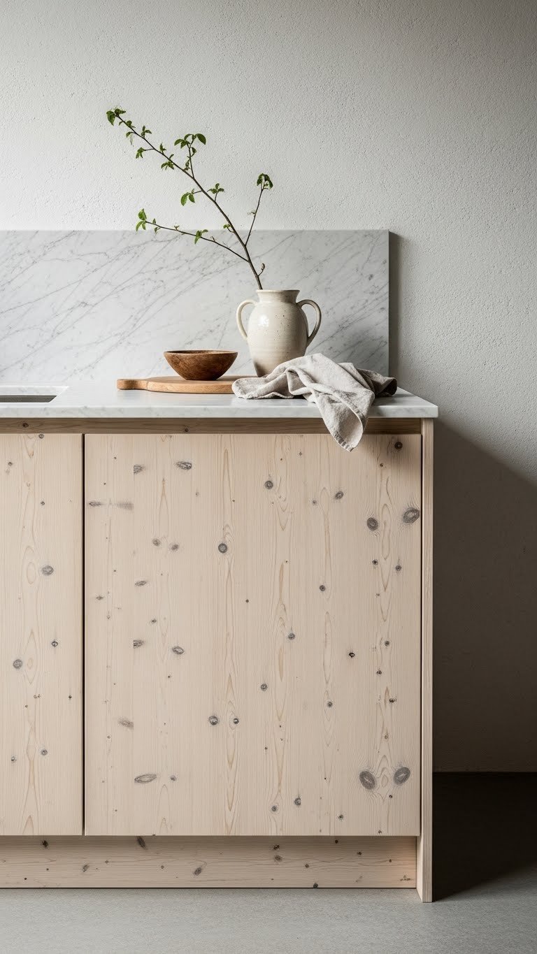 Scandi Kitchen Diner: 7 Proven Ideas For Functional Design 5 Scandinavian kitchen diner showcasing light natural materials like veined marble countertops and unvarnished wood cabinets