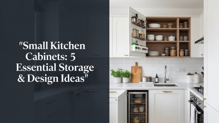 Small Kitchen Cabinets: 5 Essential Storage & Design Ideas