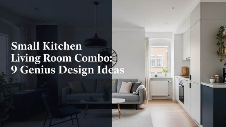 Small Kitchen Living Room Combo: 9 Genius Design Ideas