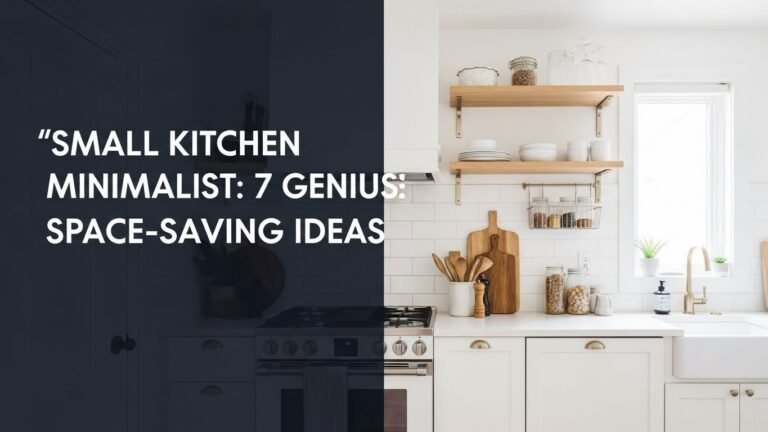 Small Kitchen Minimalist: 7 Genius Space-Saving Ideas [year]