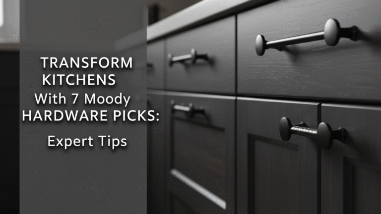 Transform Kitchens With 7 Moody Hardware Picks: Expert Tips