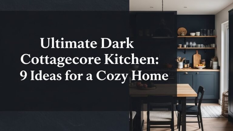 Ultimate Dark Cottagecore Kitchen: 9 Ideas for a Cozy [year] Home