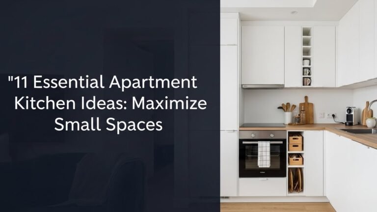 11 Essential Apartment Kitchen Ideas: Maximize Small Spaces
