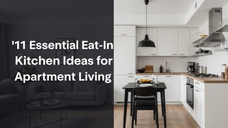 11 Essential Eat-In Kitchen Ideas for Apartment Living [year]