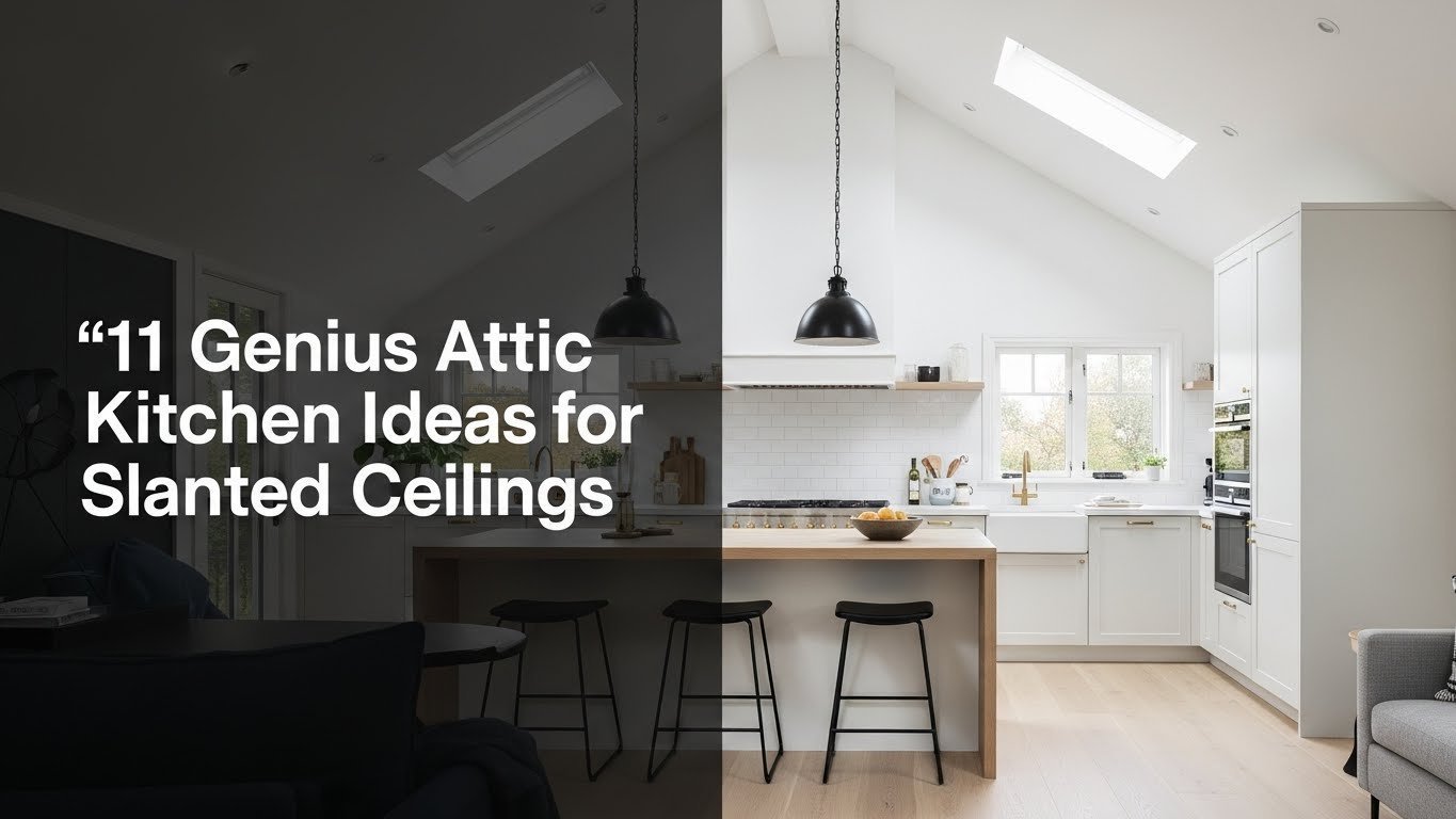 11 Genius Attic Kitchen Ideas For Slanted Ceilings