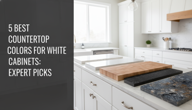 5 Best Countertop Colors for White Cabinets: Expert Picks