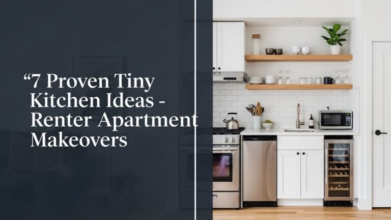7 Proven Tiny Kitchen Ideas - Renter Apartment Makeovers [year]