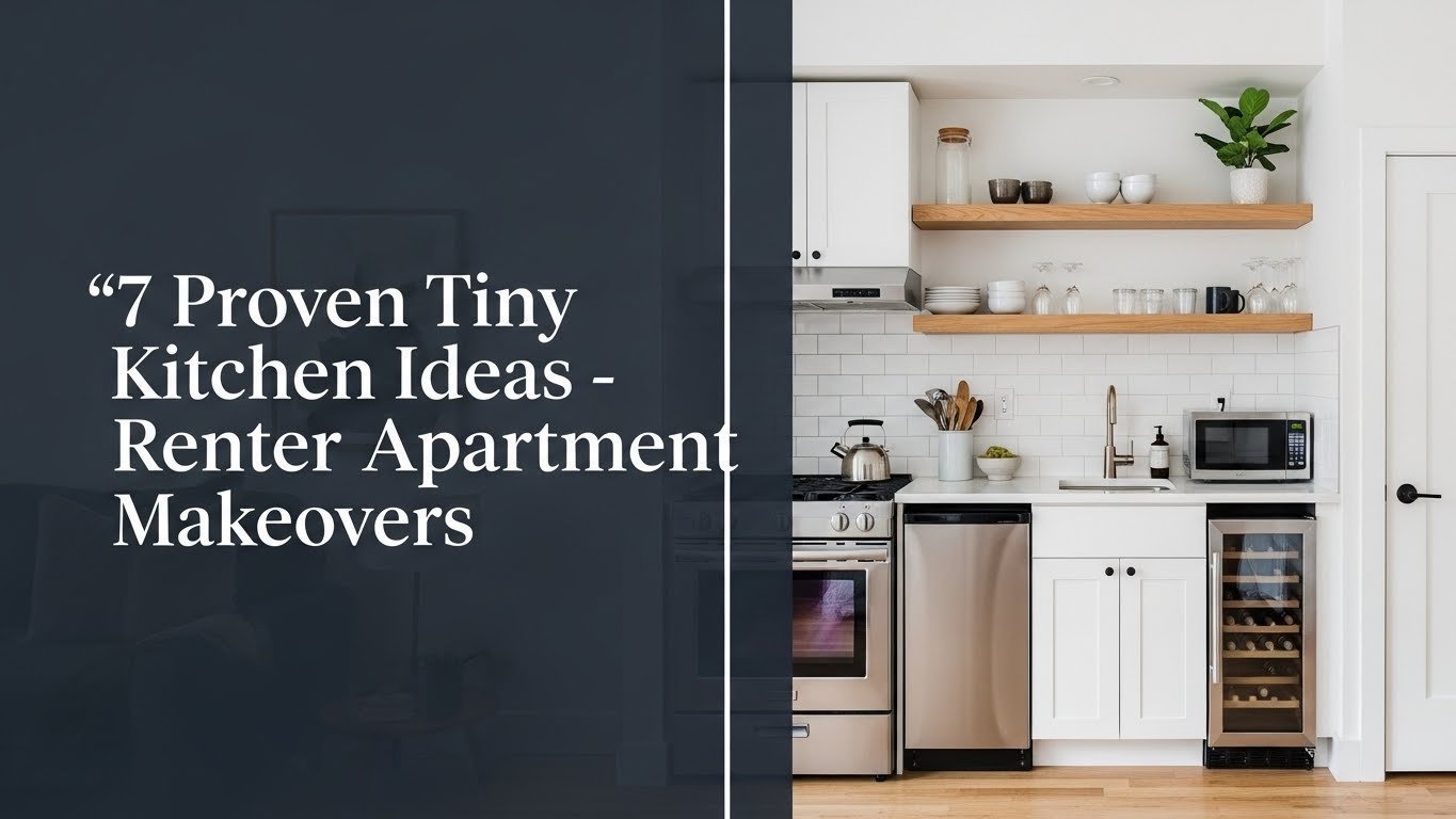 7 Proven Tiny Kitchen Ideas - Renter Apartment Makeovers 2026
